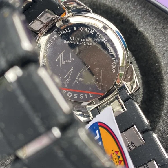 Jay Leno engraved- Fossil BQ9357 Ladies’ Glitz Chronograph Crystal Watch identification] Which watch is Jay Leno wearing here? : r  main image 3